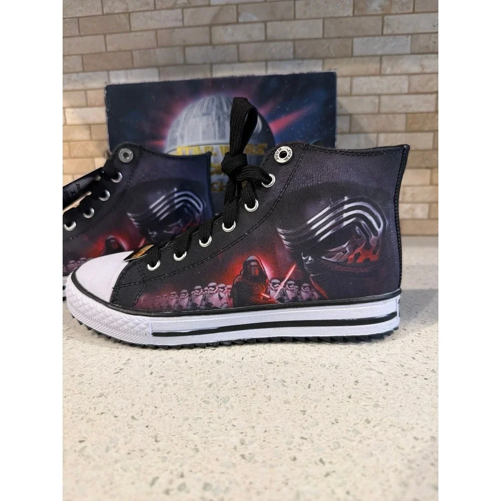 Skechers Star Wars Legacy Vulc Galactic Ruler High Top Shoes, Black/Red nib